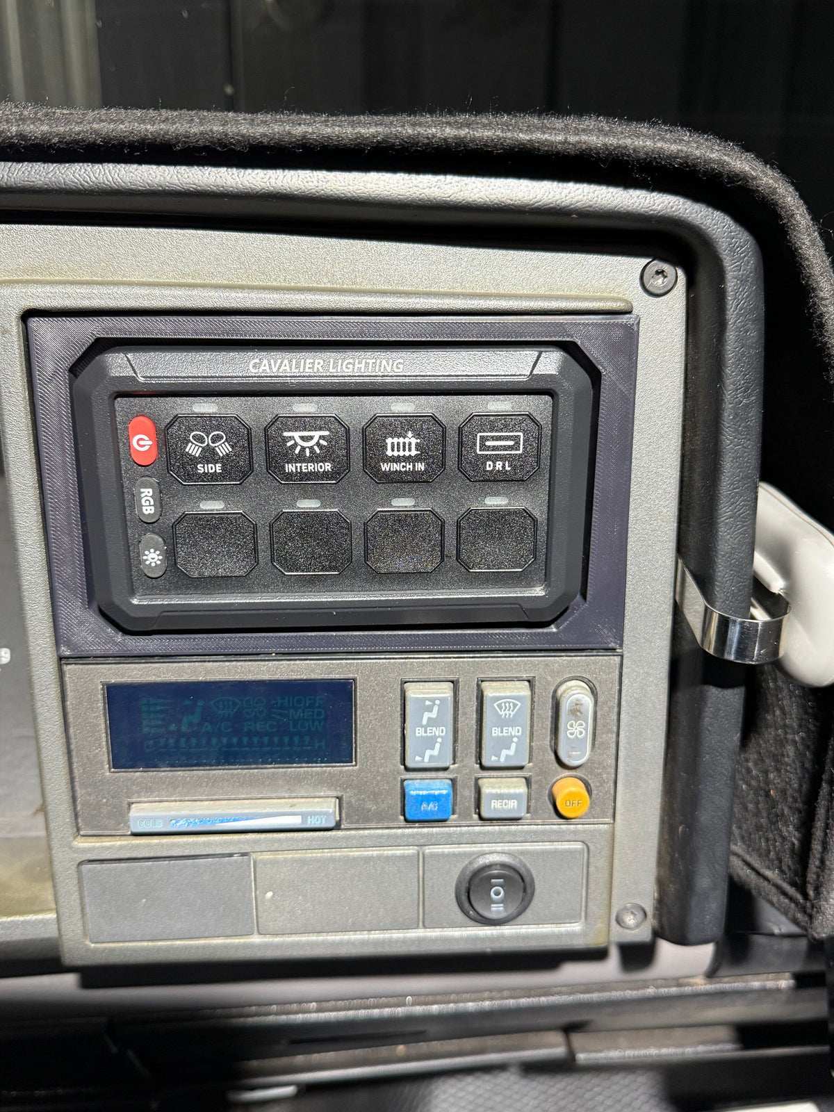 Cavalier Lighting 1988-1993 GM 8 Switch Panel Radio Delete Package