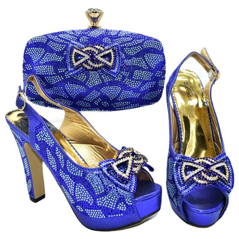 Summer Purple Pointed High Heel Sandals with Bag