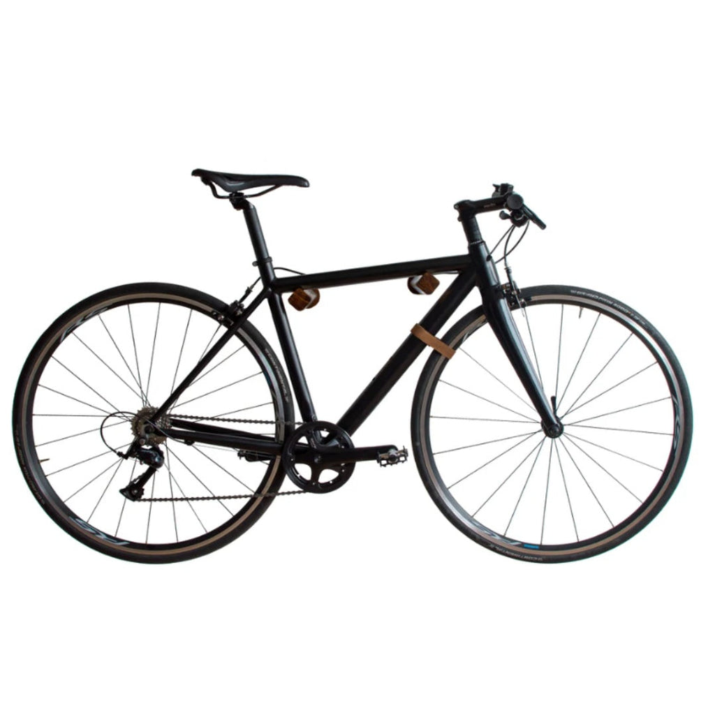Beech wooden hook wall mounted bike rack