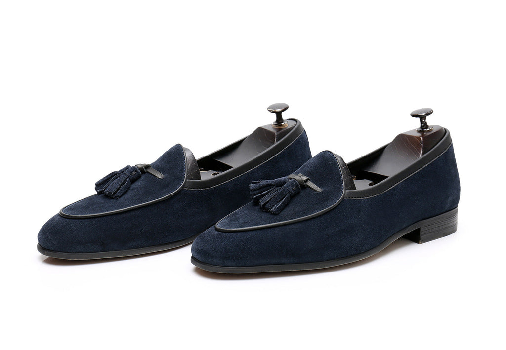 British-style Genuine Leather Business-casual Shoes For Men, Instagram-worthy Suede