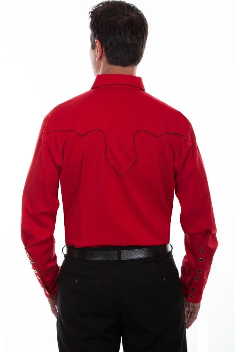 Scully Candy Cane - Men's Western Shirt