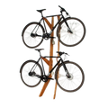 Bike vertical rack- Two bike Wooden storage