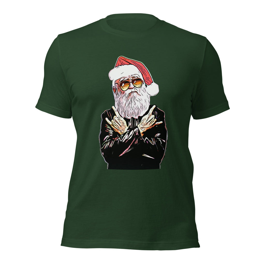 Rock N’ Roll Santa Unisex Short-Sleeve Christmas T-Shirt